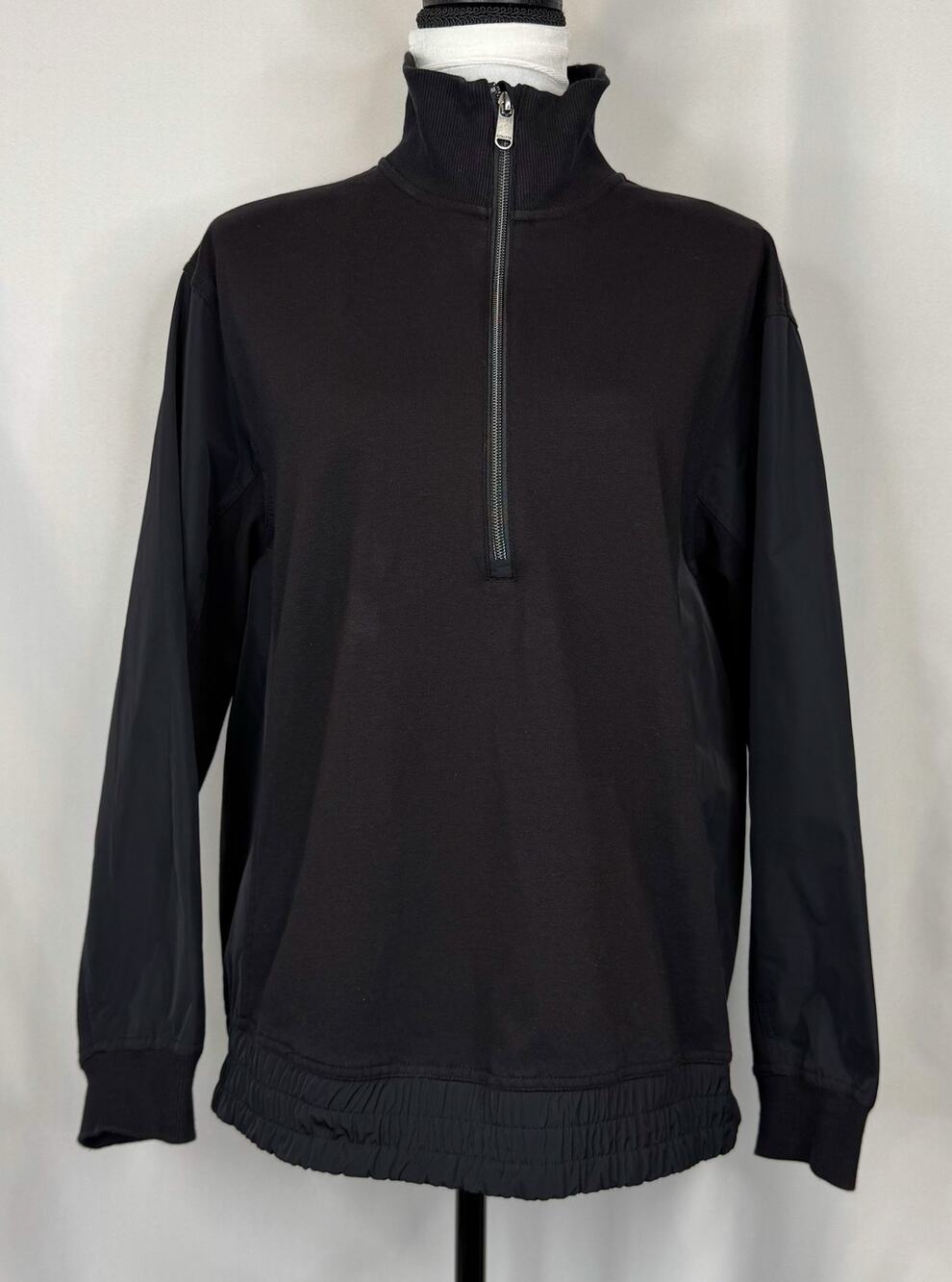 Athleta Womens Triumph Hybrid 1/2 Zip Pullover Sweatshirt Jacket Size PS Casual